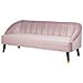 Divano A 3 Posti In Velluto Rosa Alsvag - Foto miniatura 7