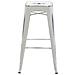 Sgabello Bar Joshua V2 in Metallo Stile Industriale - Sgabello Bancone Robusto Impilabile - Sgabello Cucina Senza Schienale I Sgabello Design H 76 cm Bianco Antico - Foto miniatura 2
