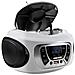 Stereo Portatile CD Boombox Radio DAB / DAB+ / FM con RDS USB AUX-IN e Presa Cuffie Colore Bianco - Foto miniatura 1