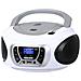 Stereo Portatile CD Boombox Radio DAB / DAB+ / FM con RDS USB AUX-IN e Presa Cuffie Colore Bianco - Foto miniatura 2