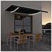 Tenda da Sole Retrattile Manuale con LED 450x300 cm Antracite - Foto miniatura 4
