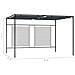 Gazebo con Tetto Retrattile 4x3x2,3 m Antracite 180 g / m² - Foto miniatura 3