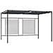 Gazebo con Tetto Retrattile 4x3x2,3 m Antracite 180 g / m² - Foto miniatura 1