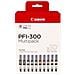 Pfi-300 Cartuccia D'inchiostro 10 Pz Originale Nero, Blu, Ciano, Grigio, Magenta, Nero Per Foto, Magenta Per Foto, Rosso, Giallo - Foto miniatura 1