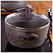 Lava Stone Casseruola Alta Induzione, 24cm, 4 Litri, Coperchio In Vetro, Antiaderente Grigio - Foto miniatura 5