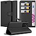 Custodia Compatibile Con Huawei P40 In Nero Carbone - Coperchio Protettiva Con Chiusura Magnetica, Funzione Stand E Tasca Per Le Carte - Foto miniatura 1