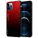 Cadorabo Custodia Compatibile Con Apple Iphone 12 / Iphone 12 Pro In Rosso - Nero - Coperchio Protettivo Bicolore In Vetro Temperato E Silicone Tpu - Foto miniatura 1