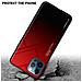 Cadorabo Custodia Compatibile Con Apple Iphone 12 / Iphone 12 Pro In Rosso - Nero - Coperchio Protettivo Bicolore In Vetro Temperato E Silicone Tpu - Foto miniatura 4