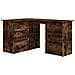 Scrivania ad Angolo Rovere Fumo 145x100x76 cm Legno Multistrato - Foto miniatura 1