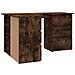 Scrivania ad Angolo Rovere Fumo 145x100x76 cm Legno Multistrato - Foto miniatura 5