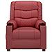 Poltrona Reclinabile Rosso Vino In Similpelle - Foto miniatura 3