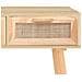 Tavolo Consolle Marrone 105x30x75 Massello Pino Rattan Naturale - Foto miniatura 8