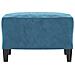 Poggiapiedi Blu 60x50x41 Cm In Velluto - Foto miniatura 3