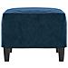 Poggiapiedi Blu 60x50x41 Cm In Velluto - Foto miniatura 4