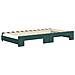 Divano Letto Estraibile Cassetti Verde Scuro 100x200cm Velluto - Foto miniatura 2