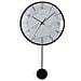 Orologio Da Parete Pendolo Metallo Cristallo Legno Mdf 4,5 X 56 X 29 Cm - Foto miniatura 1