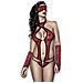 Body Asley Rosso /nero (3 Pcs) S - Foto miniatura 1