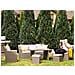 Set Da Giardino 5 Posti In Rattan Taupe E Grigio Fonti - Foto miniatura 1