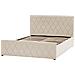 Letto In Velluto Beige Con Contenitore 180 X 200 Cm Rochefort - Foto miniatura 8