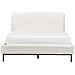 Letto Bouclé Corio 140 X 200 Cm Bianco Sporco - Foto miniatura 7