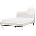 Letto Bouclé Corio 140 X 200 Cm Bianco Sporco - Foto miniatura 9