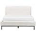 Letto Bouclé Corio 140 X 200 Cm Bianco Sporco - Foto miniatura 12