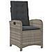 Set Da Bistrò 3 Pz Con Cuscini Grigio In Polyrattan - Foto miniatura 3