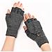 Guanti A Mezza Dita Con Motivo A Treccia Darkgrey - Foto miniatura 2