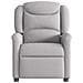Poltrona Reclinabile In Tessuto Grigio Nuvola - Foto miniatura 3