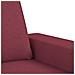 Set Di Divani 2 Pz Rosso Vino In Tessuto - Foto miniatura 4