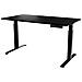 Scrivania con regolazione elettrica dell'altezza MOON LONG 150x80x72-120 nero - Foto miniatura 1