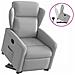 Poltrona Alzapersona Reclinabile Grigio Nuvola in Tessuto - Foto miniatura 1