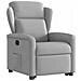 Poltrona Alzapersona Reclinabile Grigio Nuvola in Tessuto - Foto miniatura 4