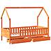 Giroletto Bambini con Cassetti 80x200 cm Legno Massello di Pino - Foto miniatura 9