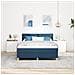 Letto con Rete e Materasso Blu 160x200 cm Tessuto - Foto miniatura 5