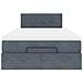 Pouf Letto con Materasso Grigio Scuro 120x190 cm Velluto - Foto miniatura 6