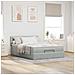 Struttura Letto Pouf con Materasso 140x200 cm in Velluto - Foto miniatura 4
