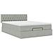 Struttura Letto Pouf con Materasso 140x200 cm in Velluto - Foto miniatura 5
