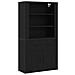 Highboard Rovere Nero Legno ingegnerizzato - Foto miniatura 1
