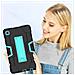 Custodia Per Samsung Galaxy Tab A8 10.5"" Armored Con Supporto Turchese - Foto miniatura 4