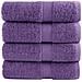 Asciugamani per Ospiti SOLUND 4 pz Viola 30x50 cm 600 g/m² - Foto miniatura 1