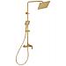 Set Doccia Con Miscelatore E Soffione A Pioggia Colorada Oro - Foto miniatura 3