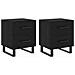 Mobiletti da Notte 2 pcs Rovere nero 40 x 35 x 47,5 cm - Foto miniatura 1