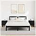 Mobiletti da Notte 2 pcs Rovere nero 40 x 35 x 47,5 cm - Foto miniatura 4
