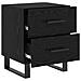 Mobiletti da Notte 2 pcs Rovere nero 40 x 35 x 47,5 cm - Foto miniatura 6