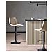 Set Di 2 Sgabelli Da Bar Lebrija Pelle Sintetica Beige Chiaro - Foto miniatura 1
