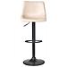 Set Di 2 Sgabelli Da Bar Lebrija Pelle Sintetica Beige Chiaro - Foto miniatura 5