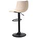 Set Di 2 Sgabelli Da Bar Lebrija Pelle Sintetica Beige Chiaro - Foto miniatura 6