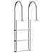 Scala da Molo Argento 45 x 11.5 x 134 cm Alluminio - Foto miniatura 6