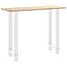 Gambe per tavolo da bar bianche 2 pz 50x(100-101) cm in acciaio - Foto miniatura 8